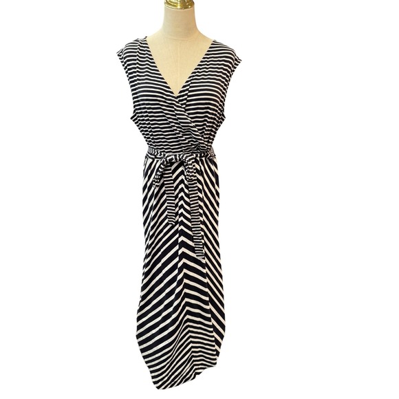 Talbots Dresses & Skirts - Talbots Black and White Striped Maxi Dress